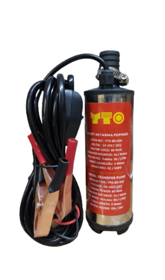 24 VOLT FİLTRESİZ SIVI AKTARMA POMPASI(DALGIÇ POMPA)