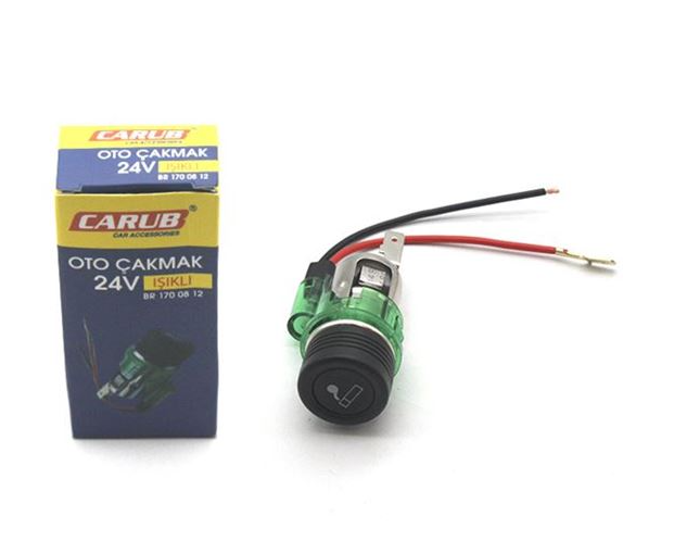 IŞIKLI OTO KOMPLE ÇAKMAK UNİVERSAL 24 VOLT