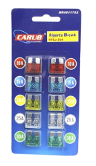 OTO BIÇAK SİGORTA 10'LU SET(FİŞLİ SİGORTA)