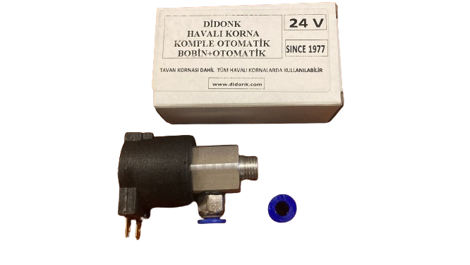 MARİN+HAVALI KORNA VALFİ KOMPLE BOBİN+OTOMATİK 24 VOLT