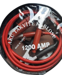 AKÜ TAKVİYE KABLOSU PROFESYONEL 2.30 METRE 1200 AMPER 35MM