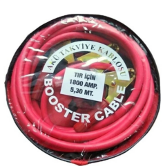 AKÜ TAKVİYE KABLOSU PROFESYONEL 5.30 METRE 1800 AMPER 35MM
