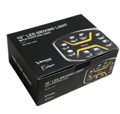 OVAL FULL LED ÇİFT RENK ANİMASYONLU SİS/DRIVING LAMBASI 12–24VOLT / (FÜME CAM)